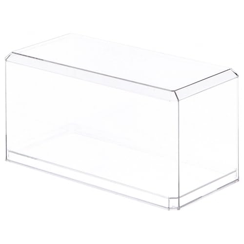 Pioneer Plastics 094C-UV, an empty clear polystyrene single-car display box with a lift-off cover over a flat base